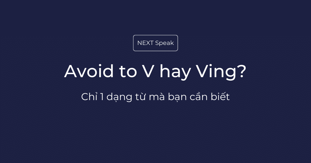 Avoid to V hay Ving